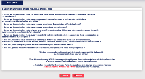 Valider le QS