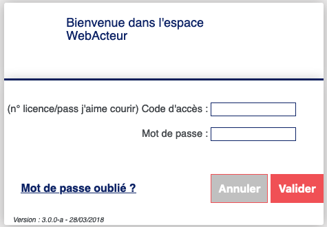 Page de connexion